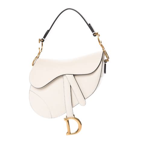 white dior saddle bag|fashionphile dior saddle bag.